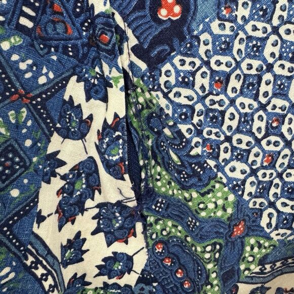 Vintage Sears X-Small Mini Dress Patchwork Sleeveless Tie Neck Womens - Picture 16 of 16